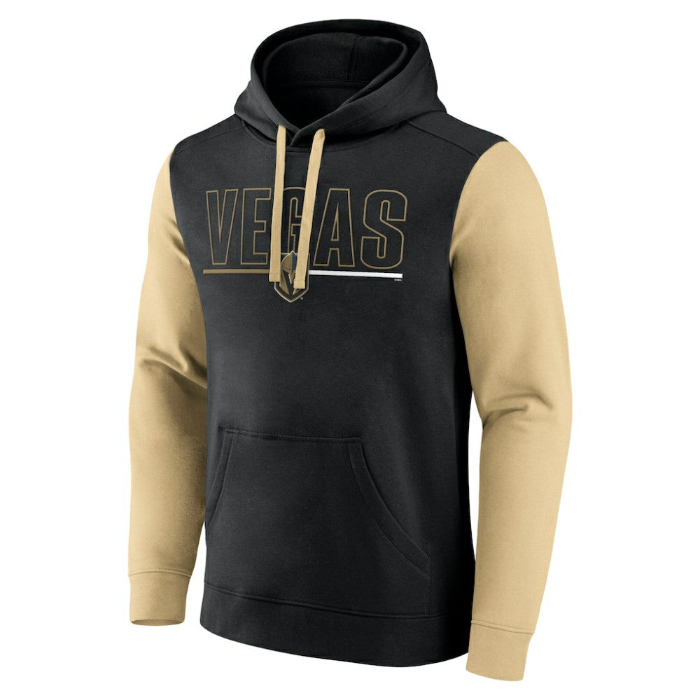 Vegas Golden Knights Logo Athletic Deliver Fleece Pullover Hoodie - Black | US 201230215