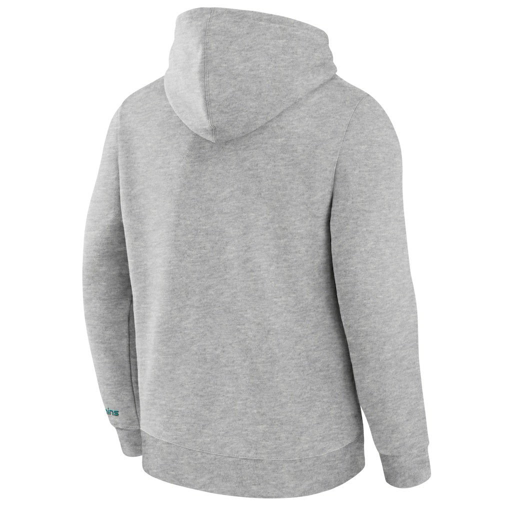 Miami Dolphins Legacy Fleece Pullover Hoodie - Heather Gray Hoodies