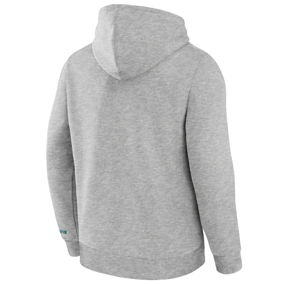 Miami Dolphins Legacy Fleece Pullover Hoodie - Heather Gray Hoodies