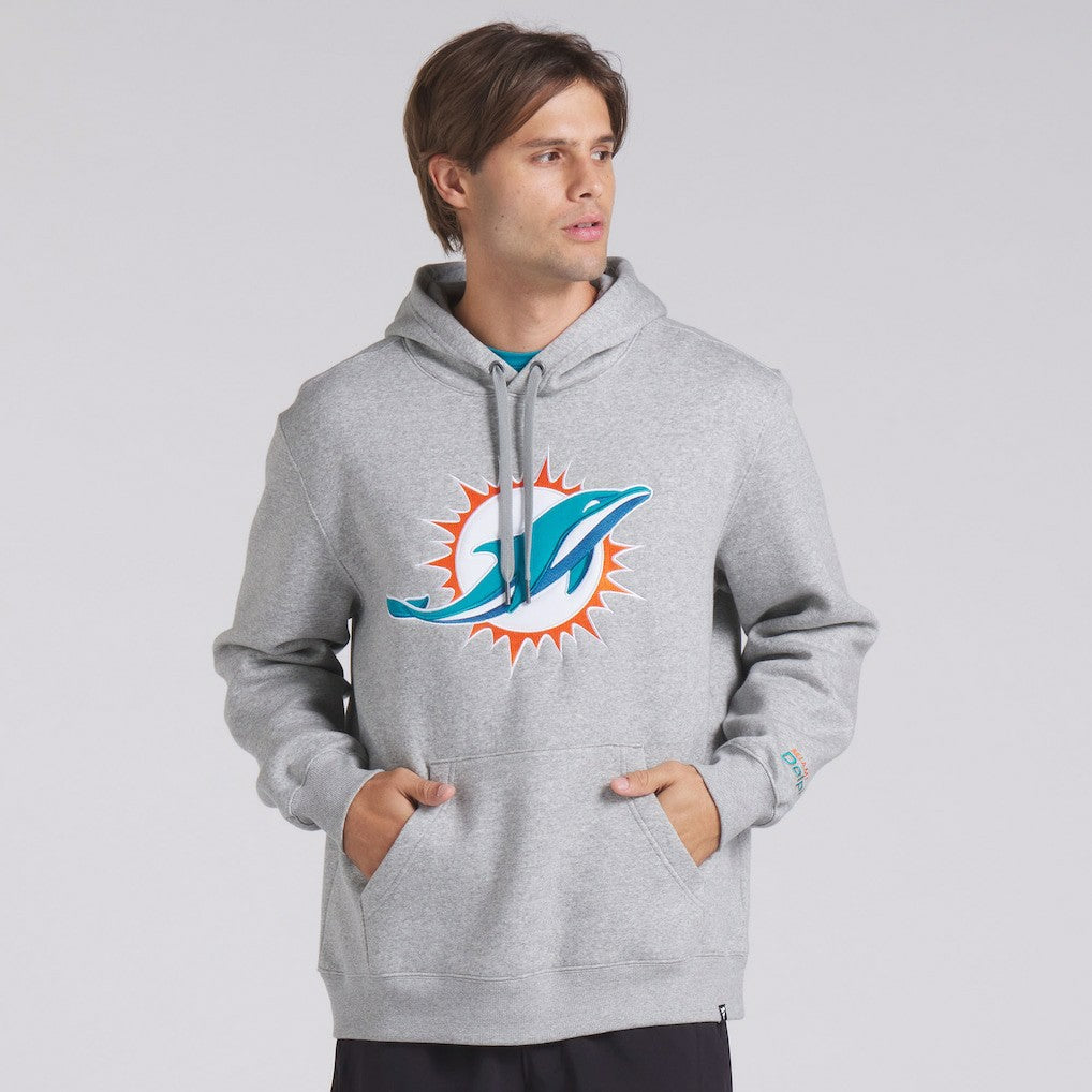 Miami Dolphins Legacy Fleece Pullover Hoodie - Heather Gray Hoodies