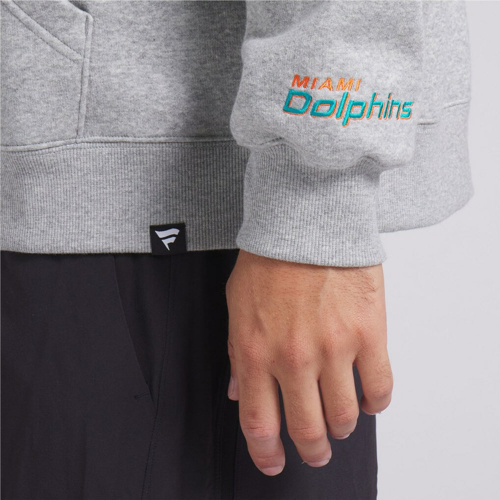 Miami Dolphins Legacy Fleece Pullover Hoodie - Heather Gray Hoodies