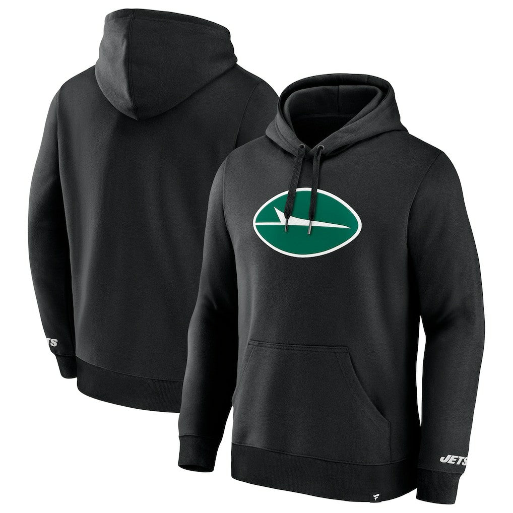 New York Jets Legacy Fleece Pullover Hoodie - Black Hoodies