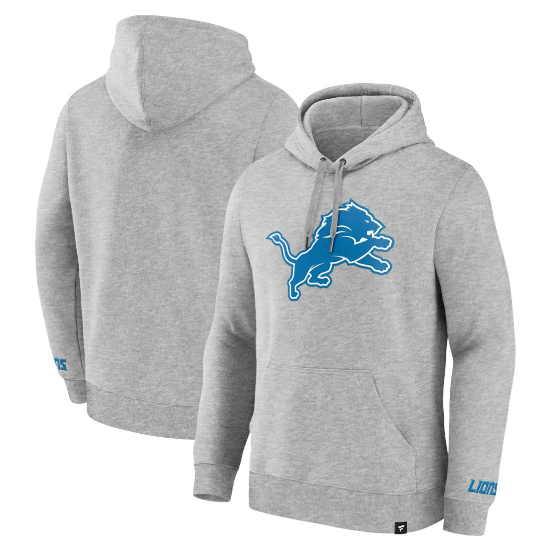 Detroit Lions Legacy Fleece Pullover Hoodie - Heather Gray Hoodies