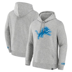 Detroit Lions Legacy Fleece Pullover Hoodie - Heather Gray Hoodies