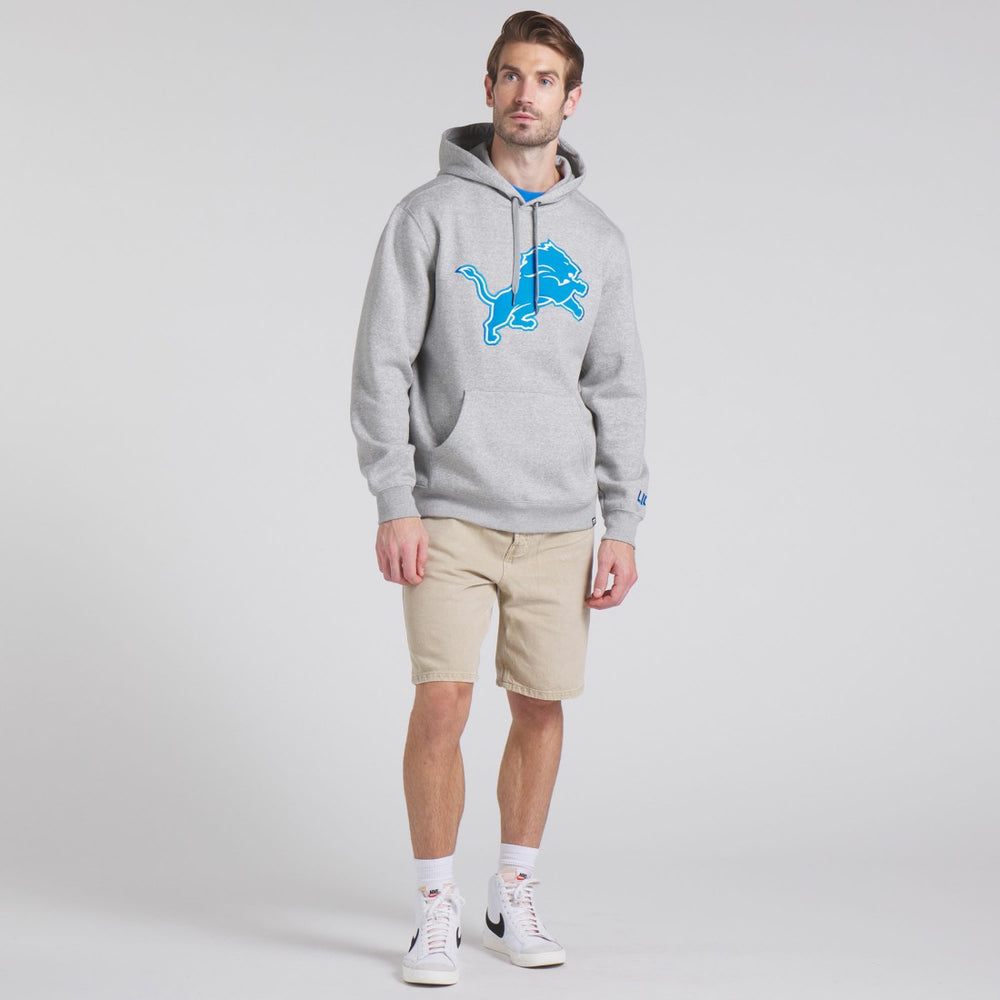 Detroit Lions Legacy Fleece Pullover Hoodie - Heather Gray Hoodies