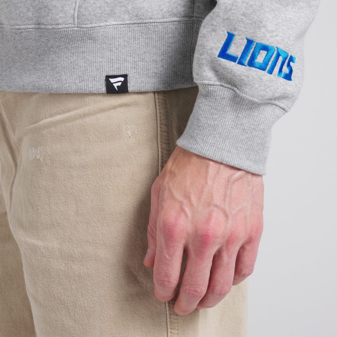Detroit Lions Legacy Fleece Pullover Hoodie - Heather Gray Hoodies
