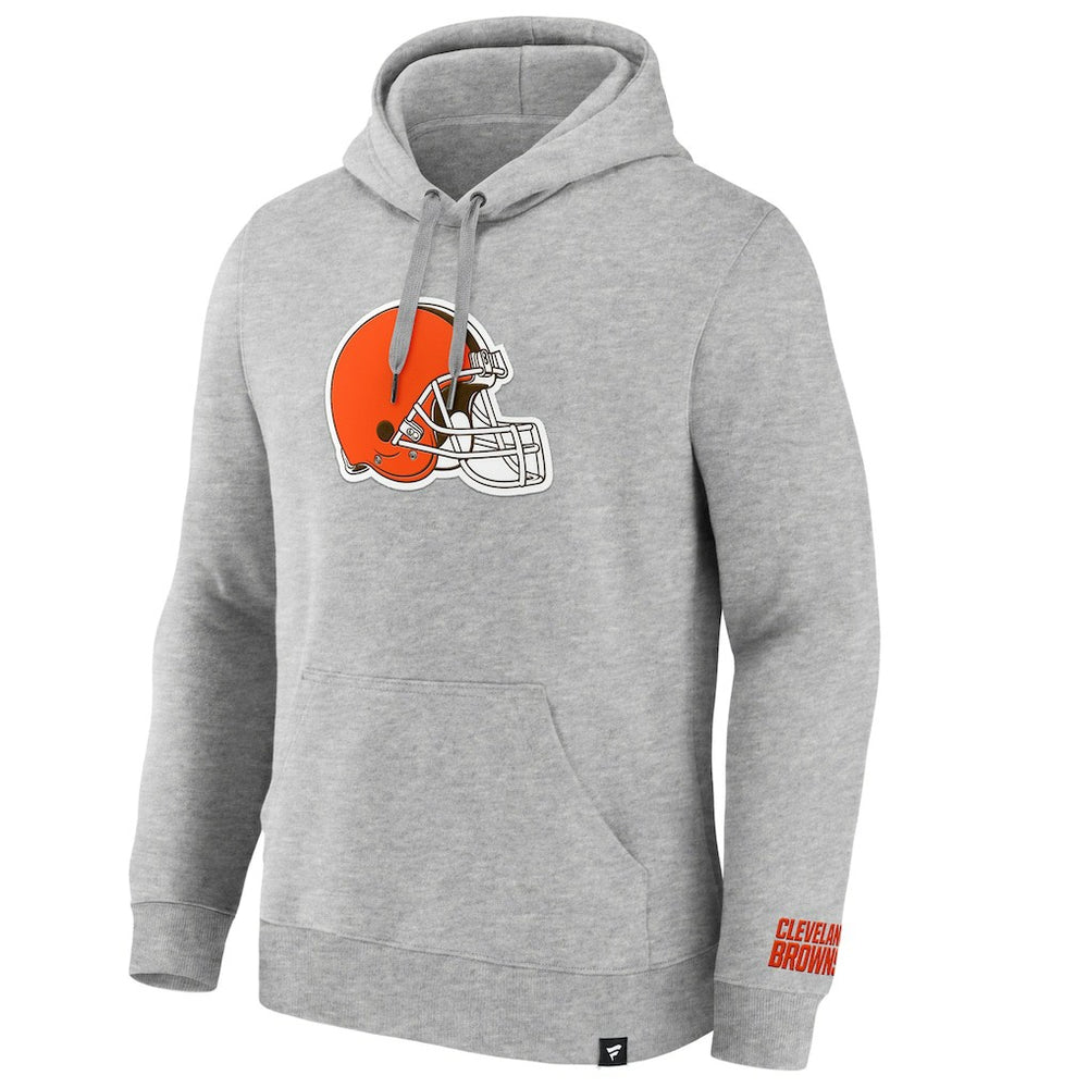 Cleveland Browns Legacy Fleece Pullover Hoodie - Heather Gray Hoodies