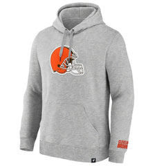 Cleveland Browns Legacy Fleece Pullover Hoodie - Heather Gray Hoodies