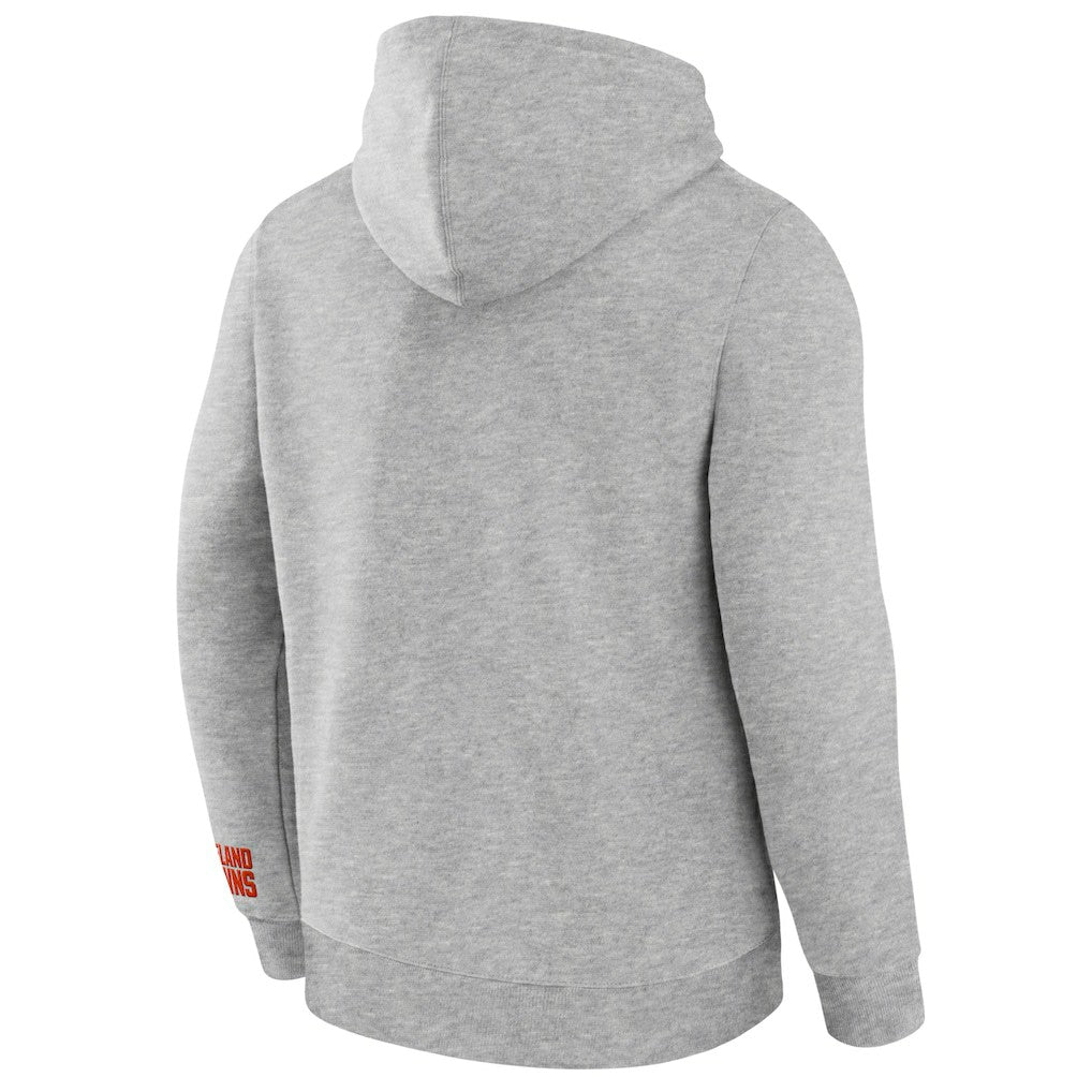 Cleveland Browns Legacy Fleece Pullover Hoodie - Heather Gray Hoodies