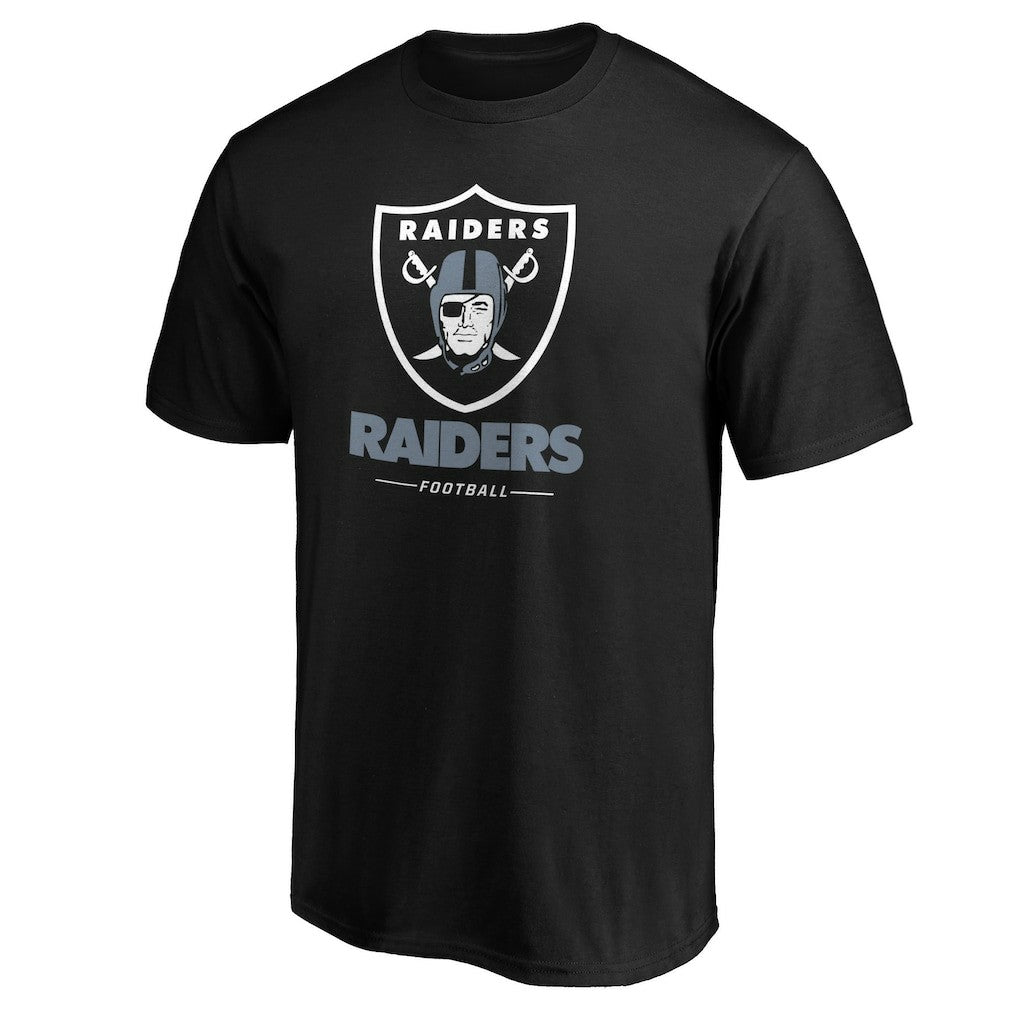 Las Vegas Raiders Team Lockup T-Shirt - Black T-shirts