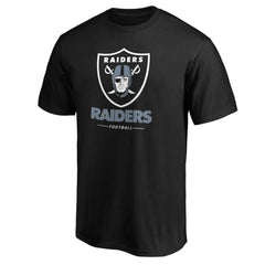 Las Vegas Raiders Team Lockup T-Shirt - Black T-shirts