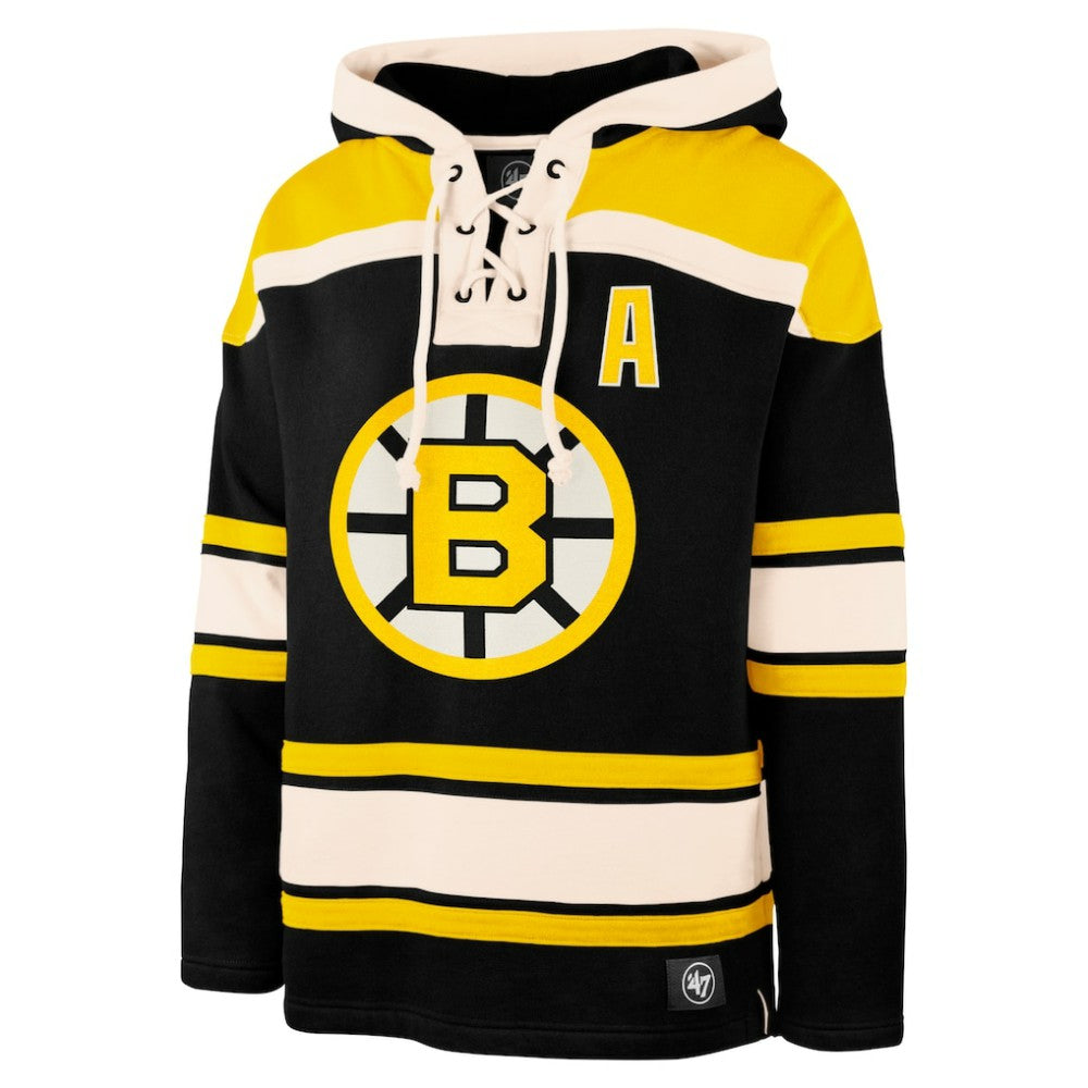 Bobby Orr Boston Bruins '47 Retired Player Name & Number Lacer Pullover Hoodie - Black | US 201242582