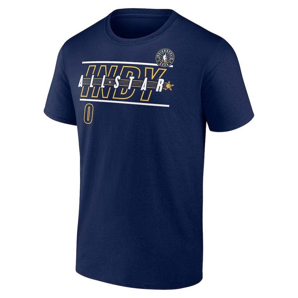 Tyrese Haliburton 2024 NBA All-Star Game Rebound Battle Name & Number T-Shirt Navy - Fanatics