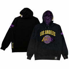 Los Angeles Lakers NBA x Two Hype Unisex Culture & Hoops Heavyweight Pullover Hoodie - Black