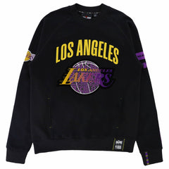 Los Angeles Lakers NBA x Two Hype Unisex Culture & Hoops Heavyweight Pullover Sweatshirt - Black