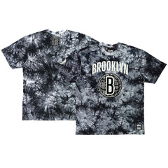 Brooklyn Nets NBA x Two Hype Unisex Culture & Hoops Tie-Dye T-Shirt - Black