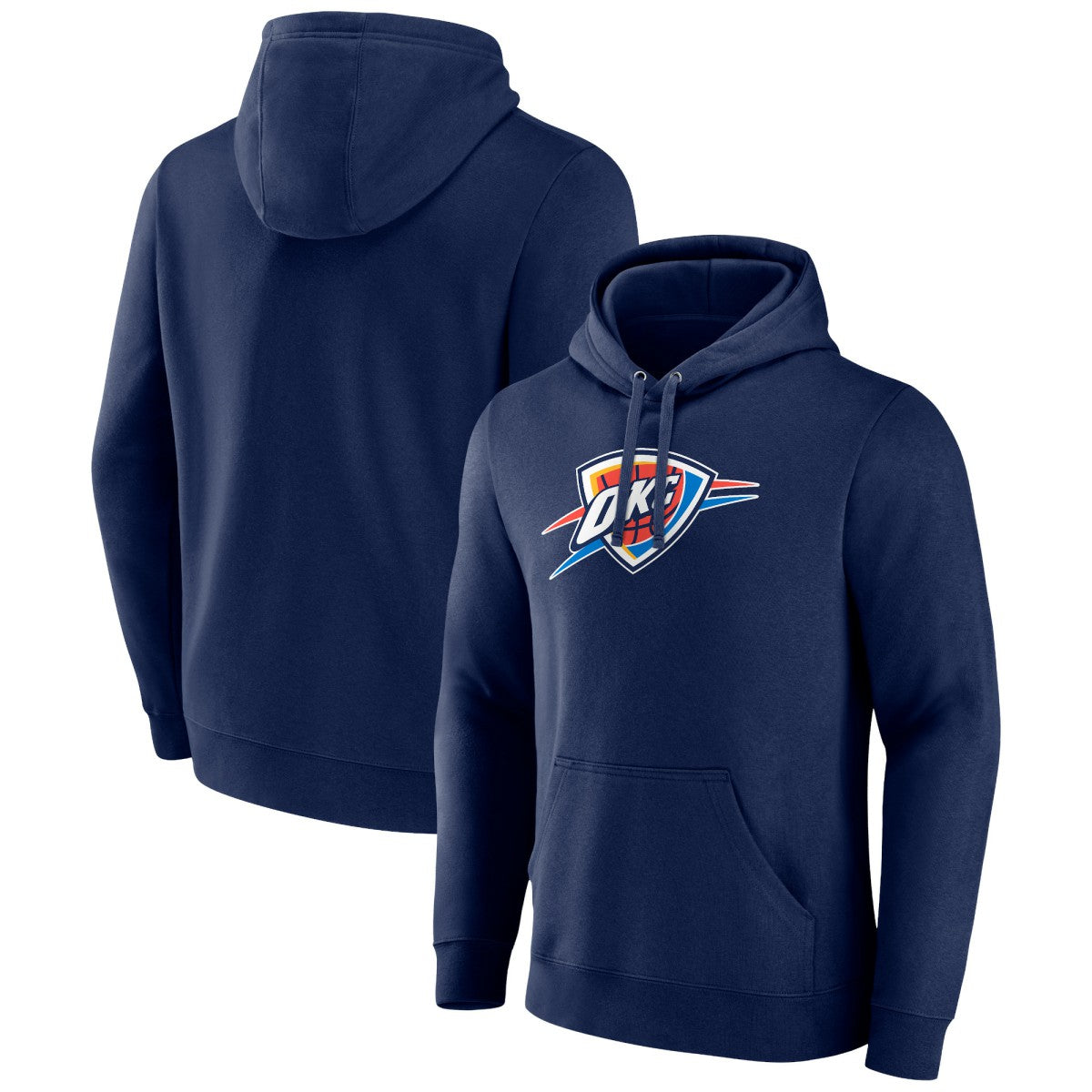 Oklahoma City Thunder Primary Logo Pullover Hoodie Navy outlet