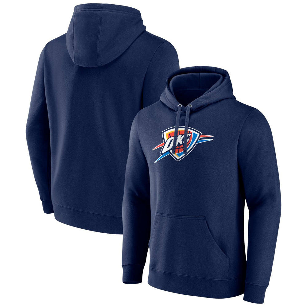 Oklahoma City Thunder Primary Logo Pullover Hoodie Navy outlet
