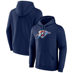 Oklahoma City Thunder Primary Logo Pullover Hoodie Navy outlet