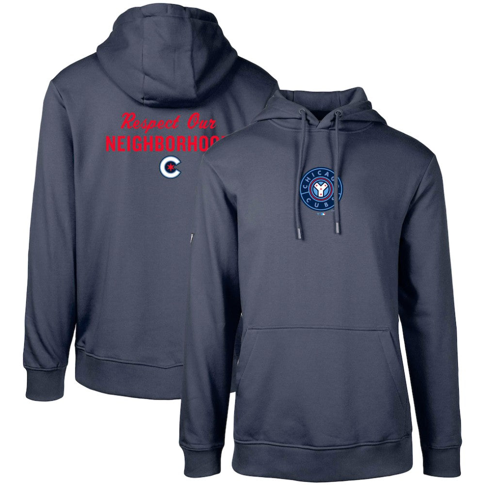 Chicago Cubs Levelwear City Connect Podium Core 2.0 Pullover Hoodie - Navy Hoodies