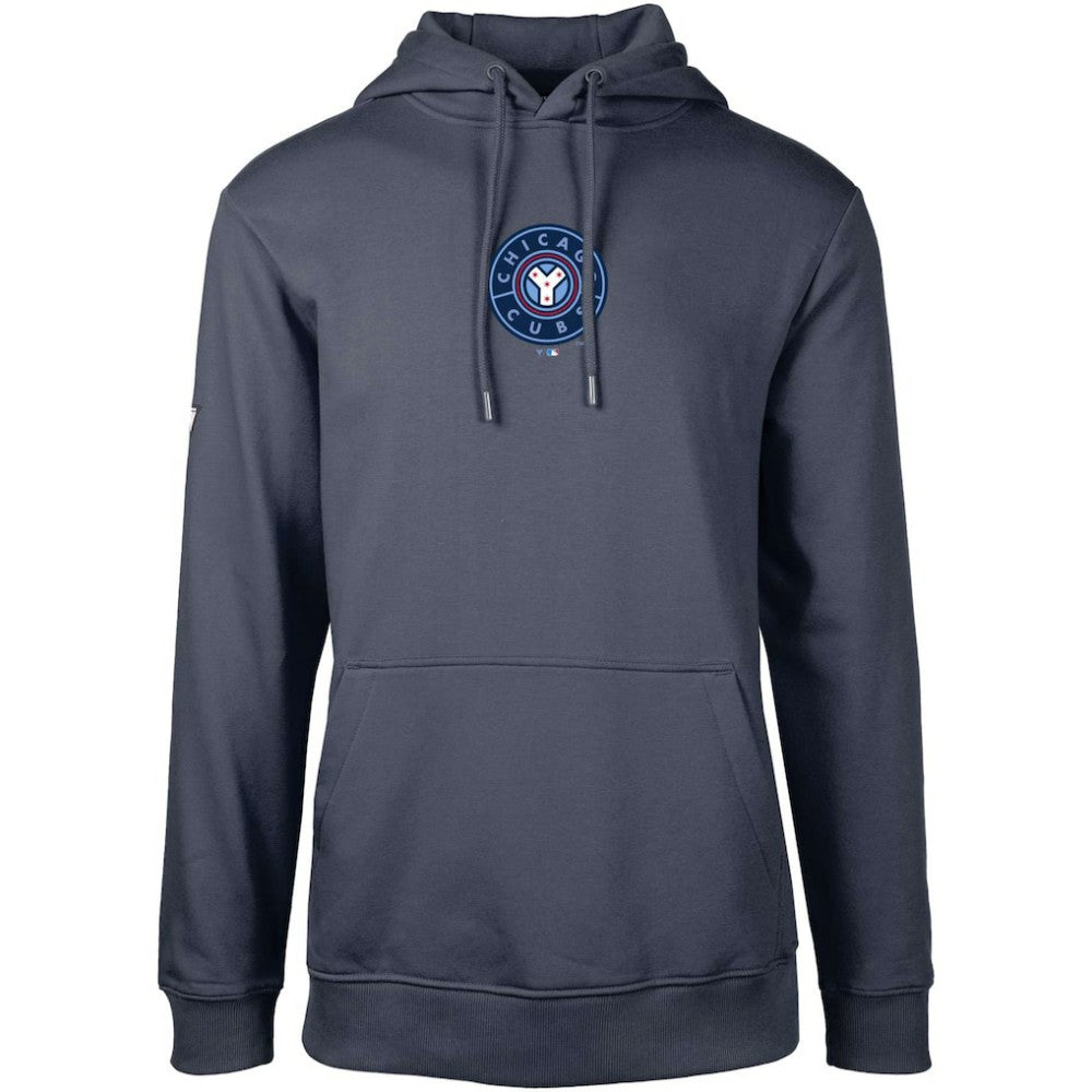 Chicago Cubs Levelwear City Connect Podium Core 2.0 Pullover Hoodie - Navy Hoodies