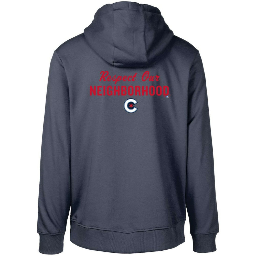 Chicago Cubs Levelwear City Connect Podium Core 2.0 Pullover Hoodie - Navy Hoodies