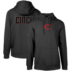 Cincinnati Reds Levelwear City Connect Podium Core 2.0 Pullover Hoodie - Black Hoodies