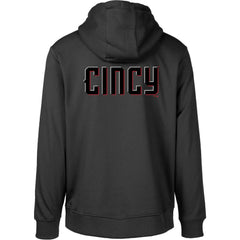 Cincinnati Reds Levelwear City Connect Podium Core 2.0 Pullover Hoodie - Black Hoodies