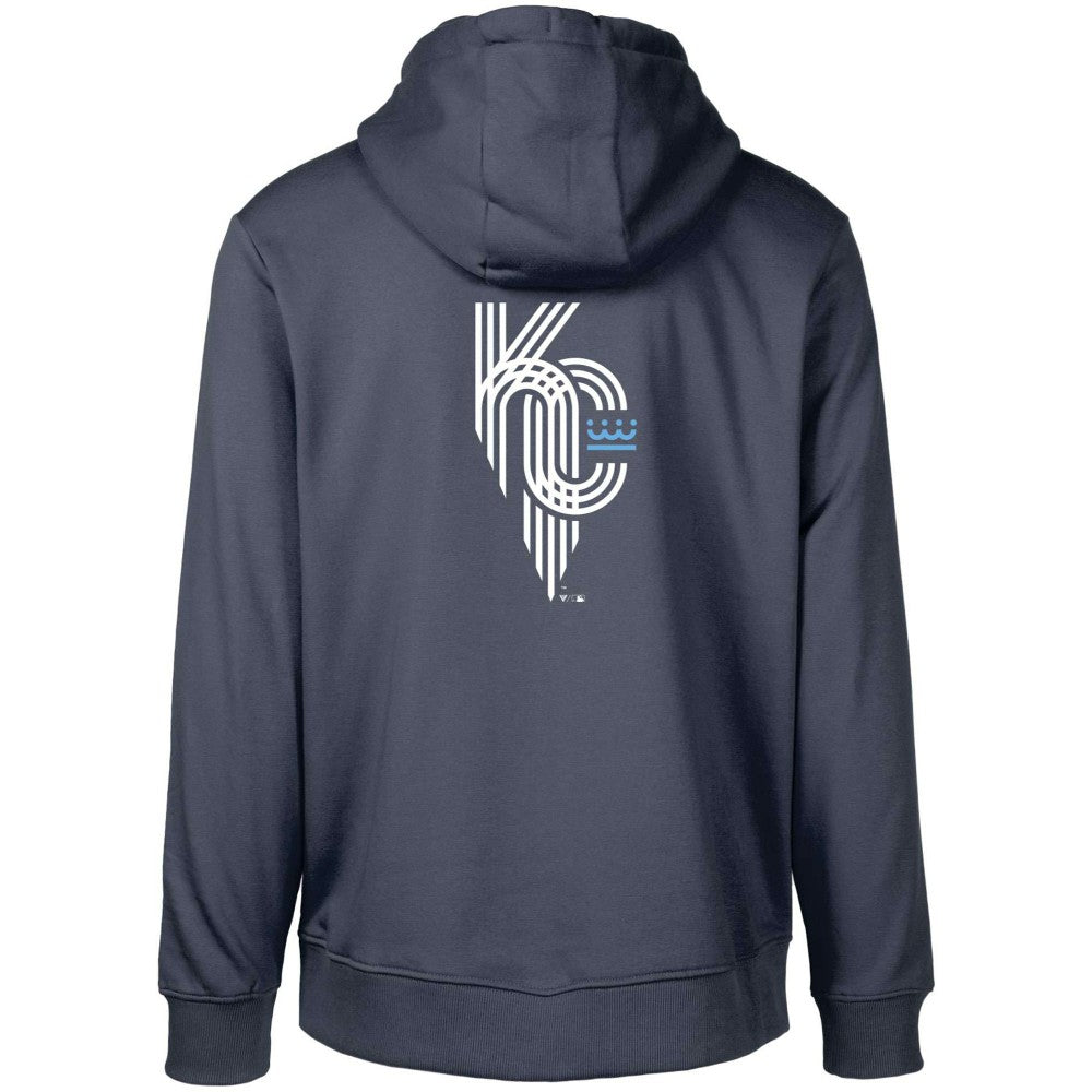 Kansas City Royals Levelwear City Connect Podium Core 2.0 Pullover Hoodie - Navy Hoodies