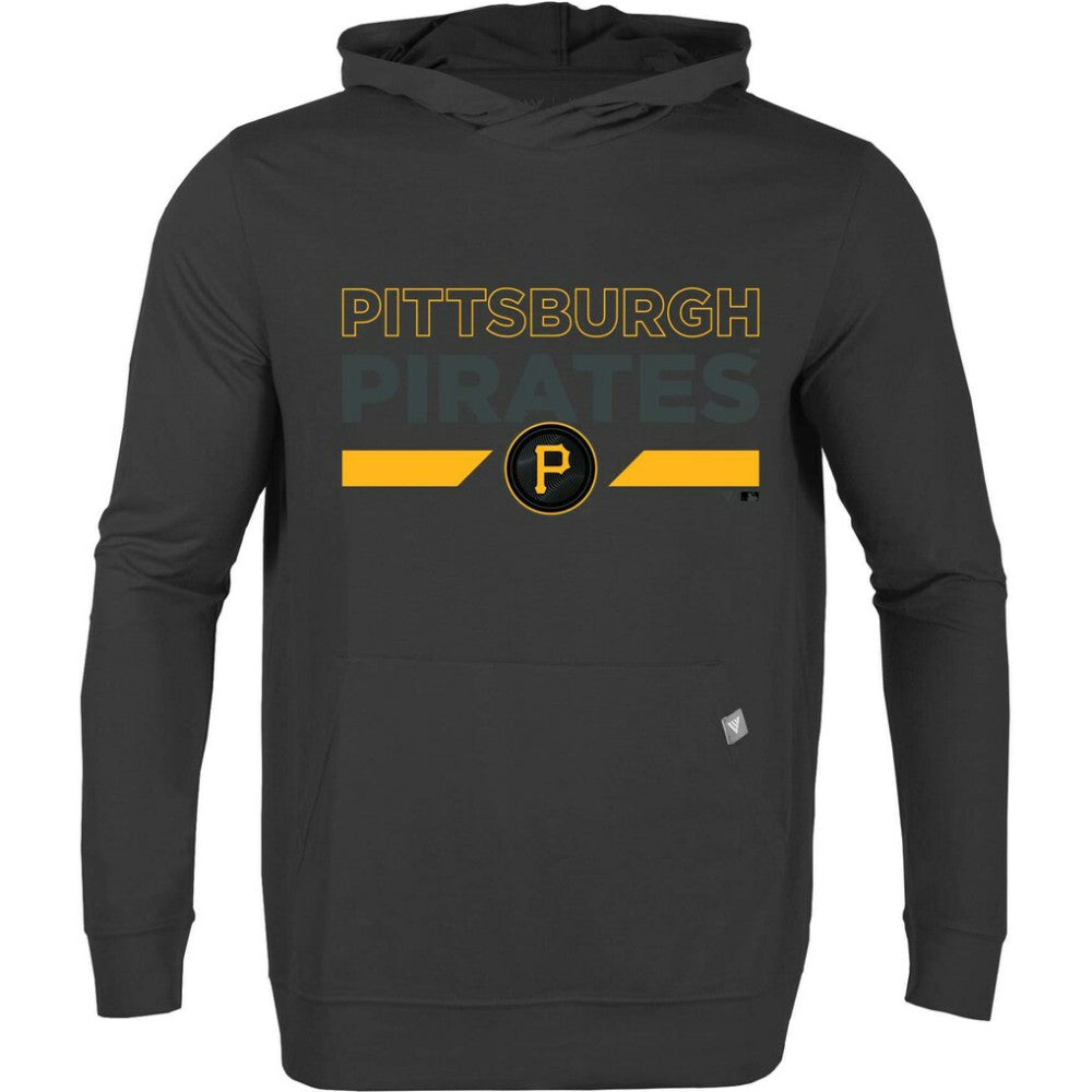 Pittsburgh Pirates Levelwear City Connect Relay No Hitter Pullover Hoodie - Black Hoodies
