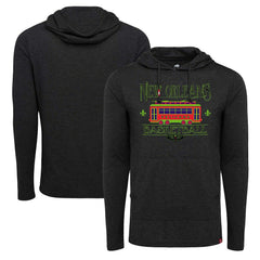 New Orleans Pelicans Sportiqe Unisex City Edition Rowan Lightweight Tri-Blend Pullover Hoodie Heather Black