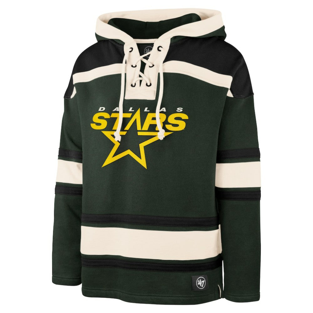 Mike Modano Dallas Stars '47 Retired Player Name & Number Lacer Pullover Hoodie - Green | US 201247429