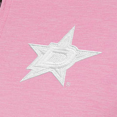 Dallas Stars Antigua Women's White Logo Mentor Quarter-Zip Jacket - Pink | US 201249306