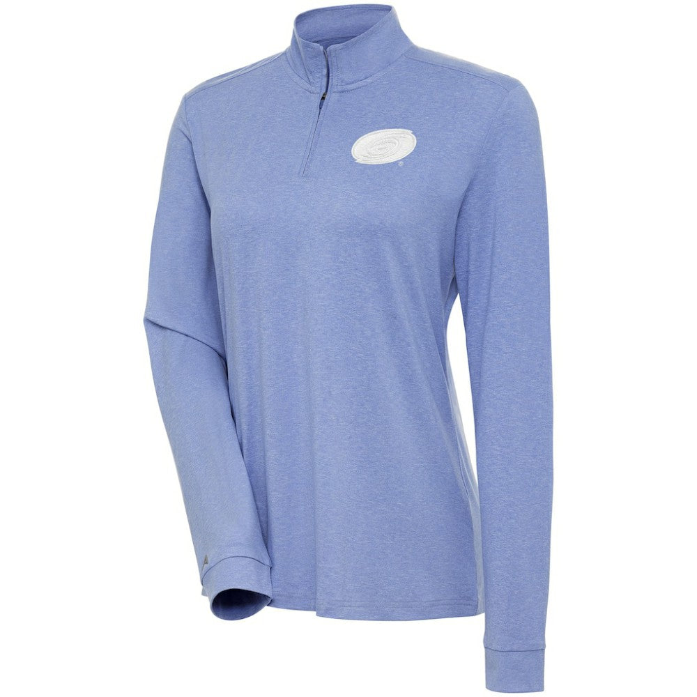 Carolina Hurricanes Antigua Women's White Logo Mentor Quarter-Zip Jacket - Lavender | US 201249308
