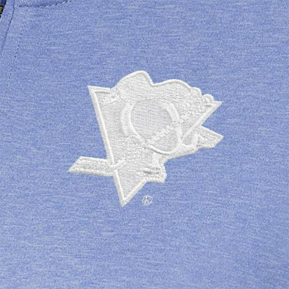 Pittsburgh Penguins Antigua Women's White Logo Mentor Quarter-Zip Jacket - Lavender | US 201249320