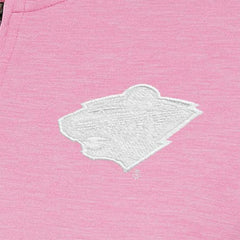 Minnesota Wild Antigua Women's White Logo Mentor Quarter-Zip Jacket - Pink | US 201249330