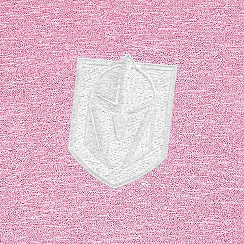 Vegas Golden Knights Antigua White Logo Hunk Quarter-Zip Pullover - Pink | US 201249471