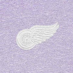 Detroit Red Wings Antigua White Logo Hunk Quarter-Zip Pullover - Lavender | US 201249472