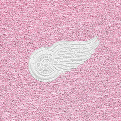 Detroit Red Wings Antigua White Logo Hunk Quarter-Zip Pullover - Pink | US 201249481