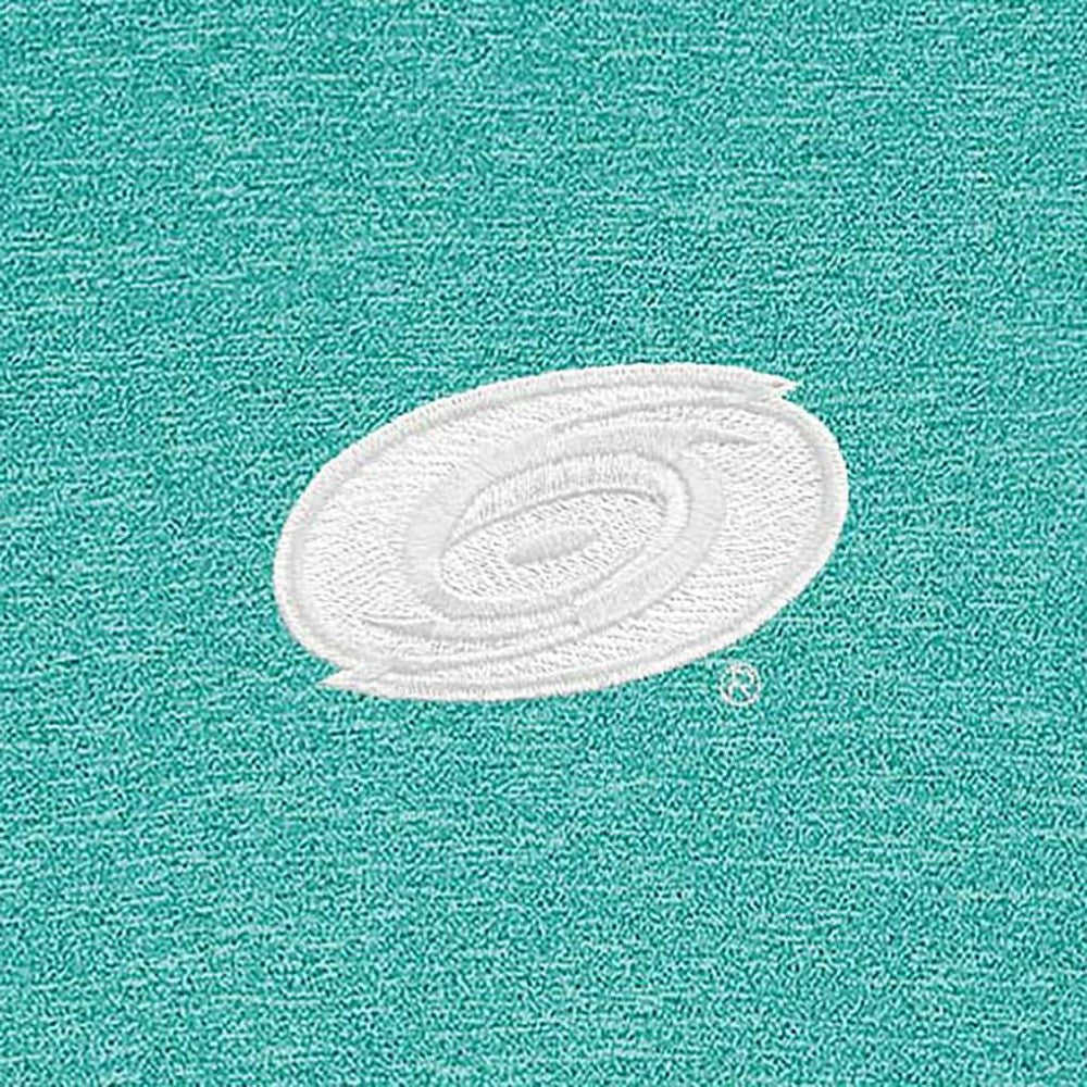 Carolina Hurricanes Antigua White Logo Hunk Quarter-Zip Pullover - Heather Aqua | US 201249494