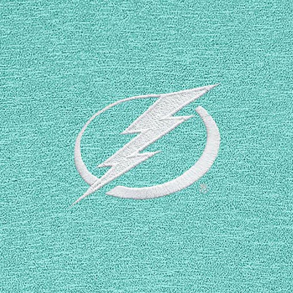 Tampa Bay Lightning Antigua White Logo Hunk Quarter-Zip Pullover - Mint | US 201249497