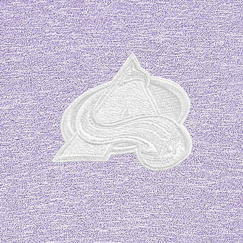 Colorado Avalanche Antigua White Logo Hunk Quarter-Zip Pullover - Lavender | US 201249510