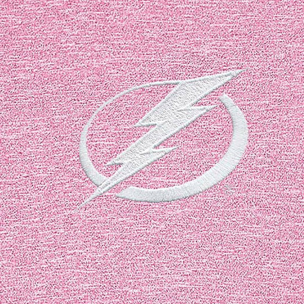 Tampa Bay Lightning Antigua White Logo Hunk Quarter-Zip Pullover - Pink | US 201249516