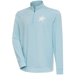 Dallas Stars Antigua White Logo Bright Quarter-Zip Pullover - Powder Blue | US 201249646