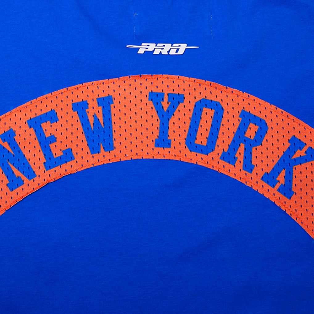 New York Knicks Pro Standard Made To Play Drop Shoulder T-Shirt Royal outlet