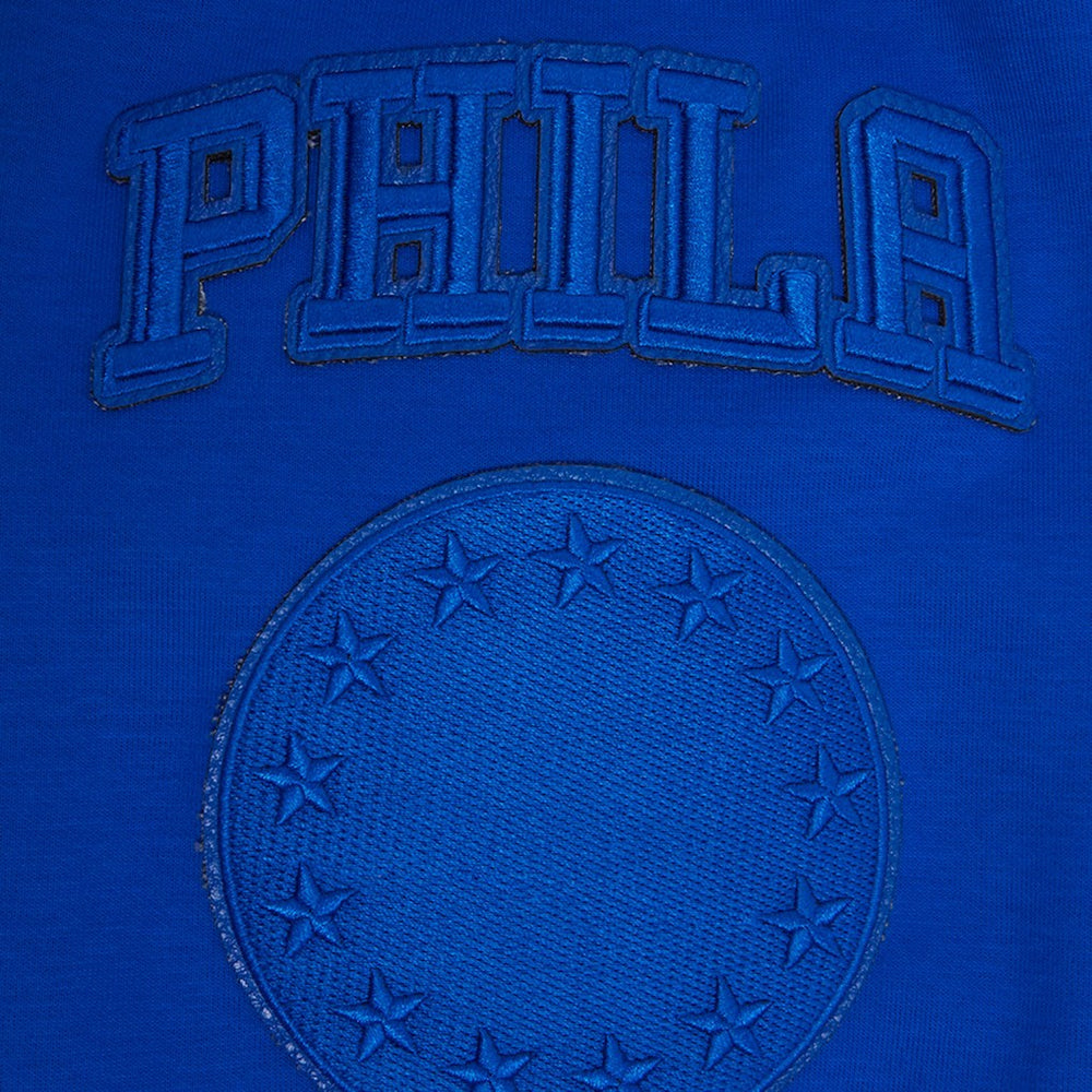 Philadelphia 76ers Pro Standard Triple Tonal DK Pullover Hoodie Jacket Royal