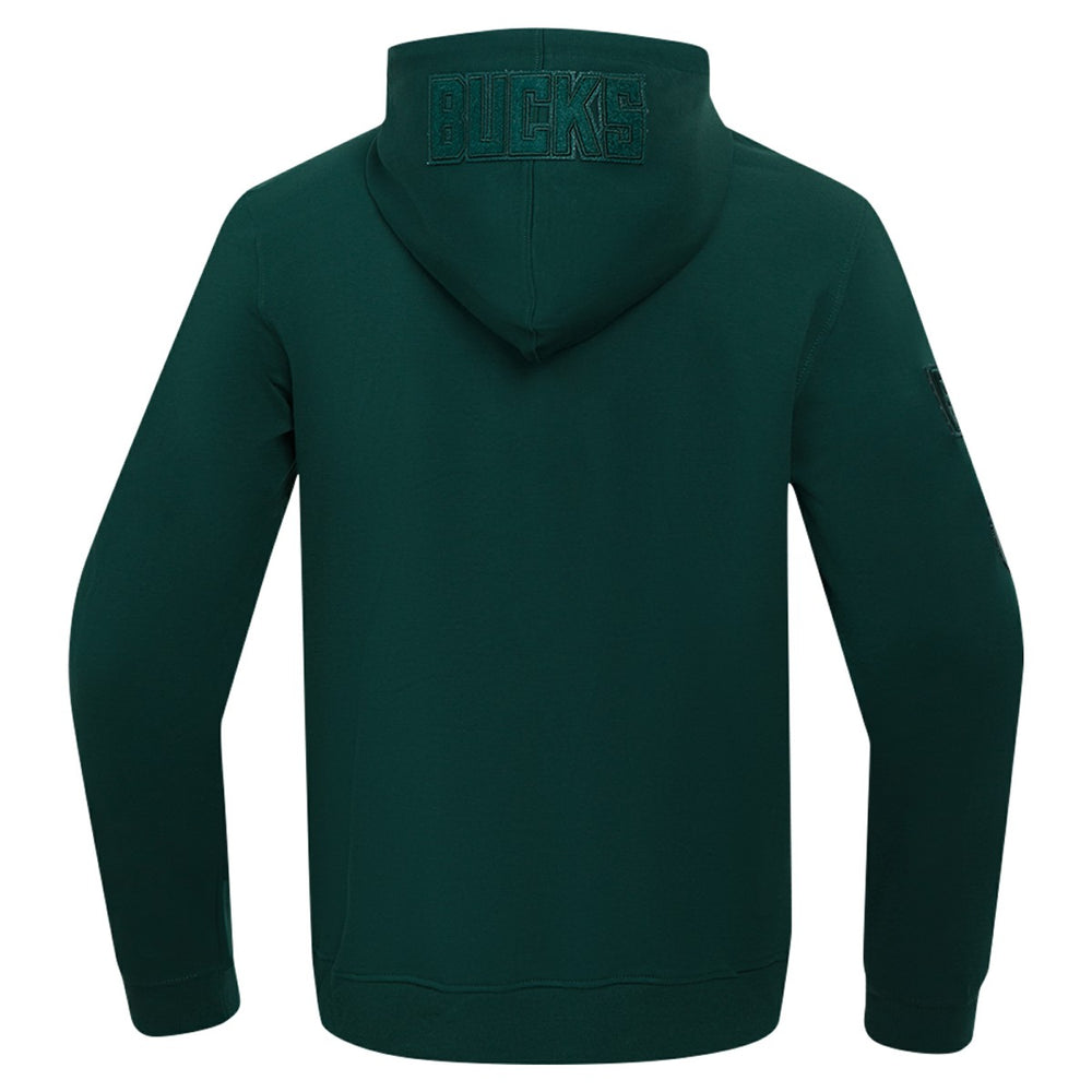 Milwaukee Bucks Pro Standard Triple Tonal DK Full-Zip Hoodie Jacket Hunter Green