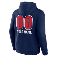 Boston Red Sox Personalized Name & Number Fastball Pullover Hoodie - Navy Hoodies