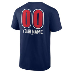 Boston Red Sox Personalized Name & Number Fastball T-Shirt - Navy T-shirts