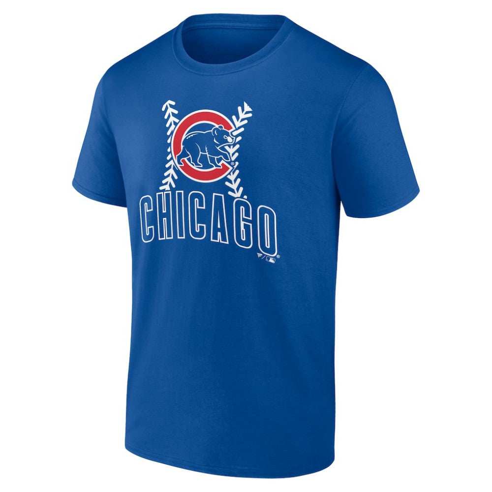 Chicago Cubs Personalized Name & Number Fastball T-Shirt - Royal T-shirts